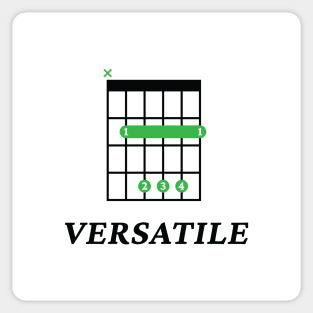 B Versatile B Guitar Chord Tab Light Theme Sticker